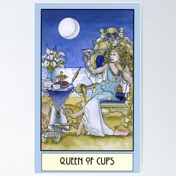 Queen of Cups, Card Poster for Sale by WinonaCookie