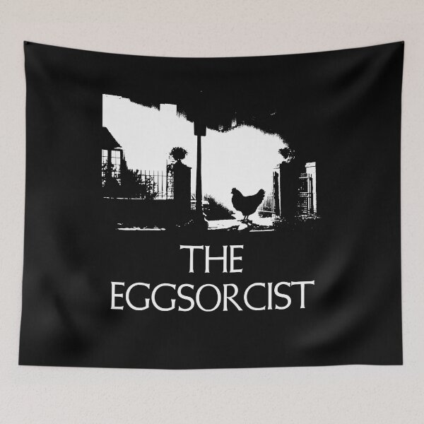 Item preview, The Eggsorcist Exorcist Parody Funny Halloween Horror Hen Lover designed and sold by fizzypoptees.