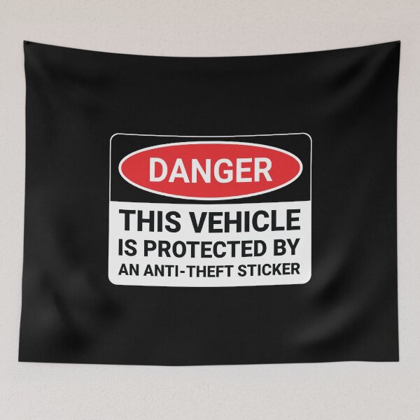 Item preview, This Vehicle is protected by an anti-theft sticker designed and sold by Kurdish T-shirt.