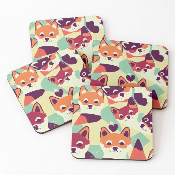 Item preview, Pattern of Kawaii Shiba Inu designed and sold by Studiowatermars.