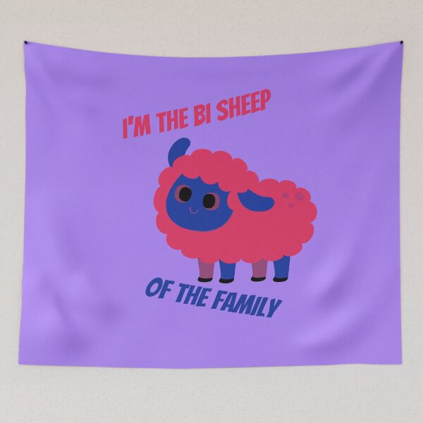 Item preview, I'm The Bi Sheep Of The Family For Proud Bisexual Folks In Purple designed and sold by LuckyKermit.