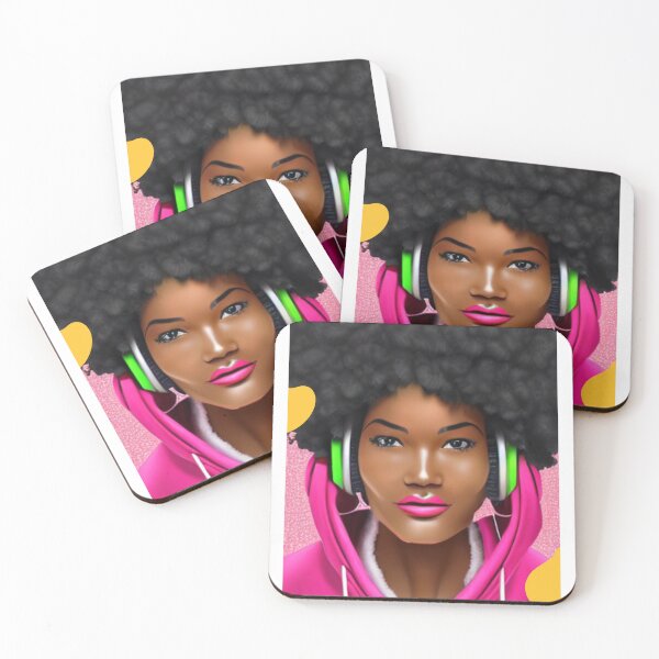 Item preview, Melanin Music Queen --Bold and Pink Design  designed and sold by pinkintrigue.