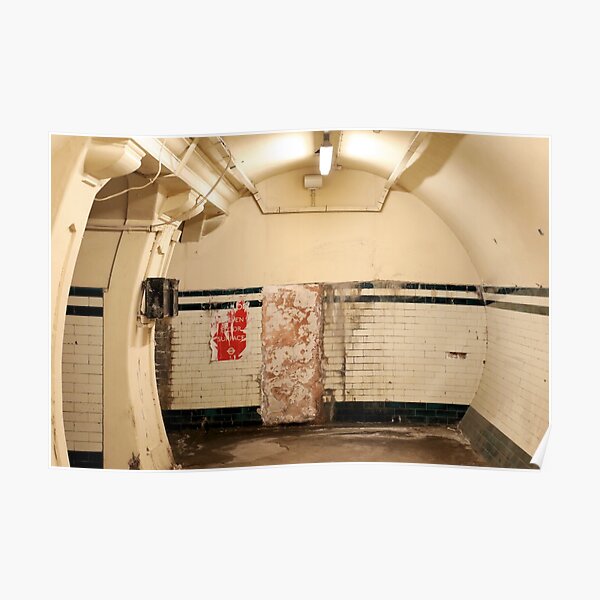 Aldwych abandoned London Underground Tube station Poster
