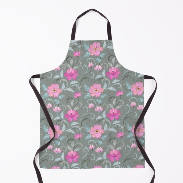 Item preview, Beautiful Pink and Cerise Floral Pattern Grey Green designed and sold by Jaydee001.