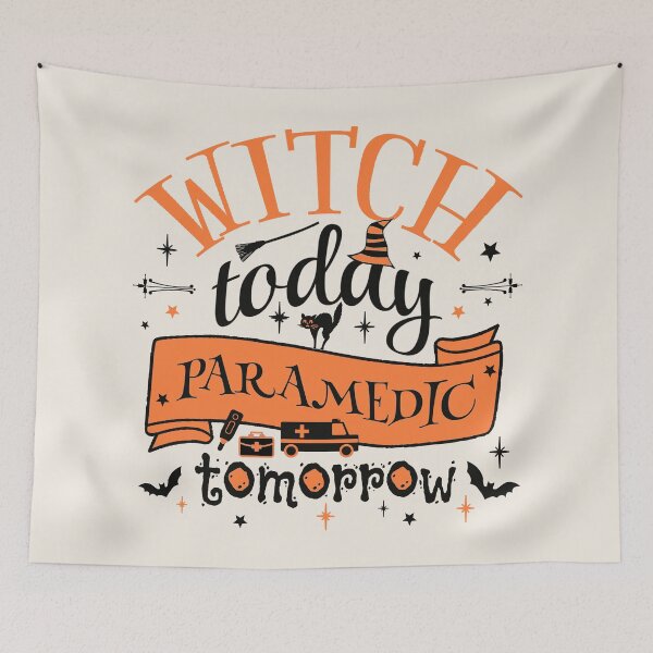 Item preview, Cool Witch Today Paramedic Tomorrow, Fun Design For All Paramedics On Halloween  designed and sold by TrulyEpoque.