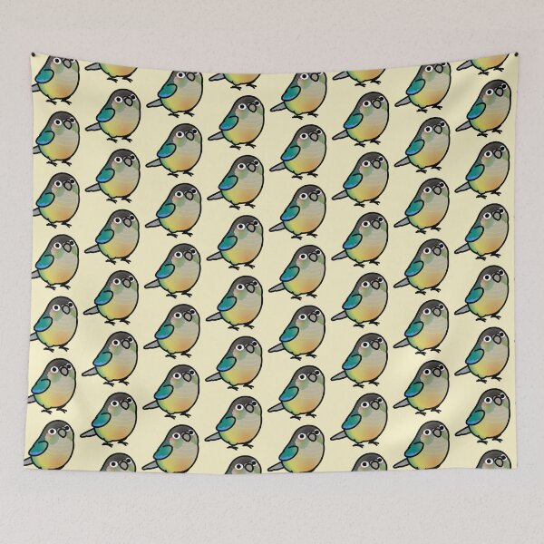 Item preview, Chubby Green Cheek Yellow-sided Turquoise Conure designed and sold by birdhism.