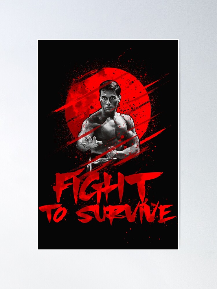 BLOODSPORT 1988 quad poster print 30x40