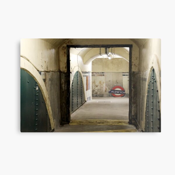 Aldwych abandoned London Underground Tube station Metal Print