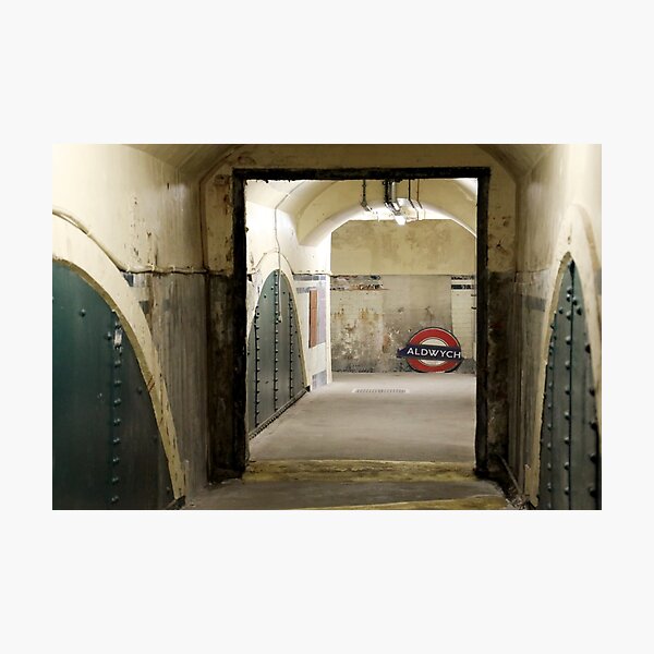 Aldwych abandoned London Underground Tube station Photographic Print