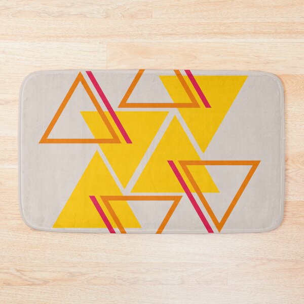 Item preview, Orange and Yellow Geometric Triangles designed and sold by TheMerchPeddler.
