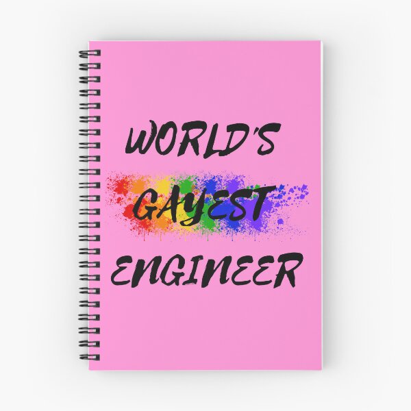Item preview, World's Gayest Engineer Rainbow Colors For Proud Gay Engineers In Pink designed and sold by LuckyKermit.