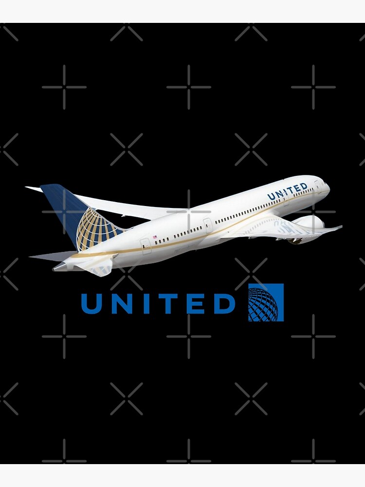 United Airlines Boeing Dreamliner B787 Airplane by YourLuxuryShop
