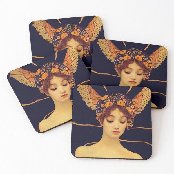Item preview, Gold & Blue Angel designed and sold by ARTIMITY.