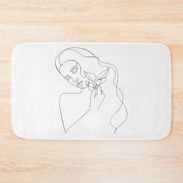 Item preview, Line drawing woman with  leaves. designed and sold by Ireneart369.