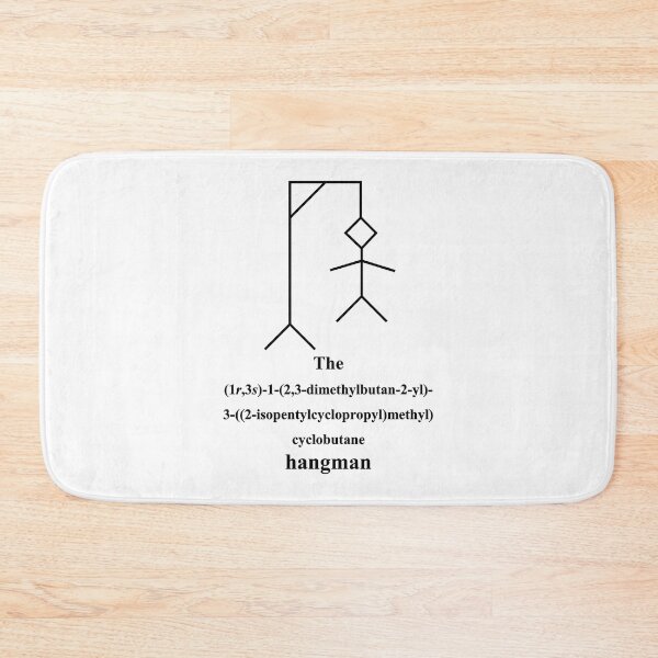 Item preview, funny hangman - IUPAC - chemistry - black designed and sold by Marcel Wirth.