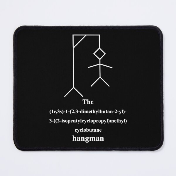 Item preview, funny hangman - IUPAC - chemistry - white designed and sold by Marcel Wirth.