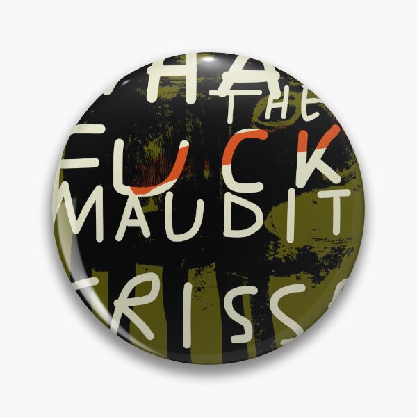 Item preview, WHAT THE **** MAUDIT CRISSE No14 designed and sold by Linda Vachon.