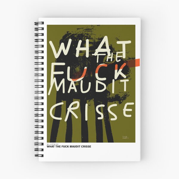 Item preview, WHAT THE **** MAUDIT CRISSE No14 designed and sold by Linda Vachon.