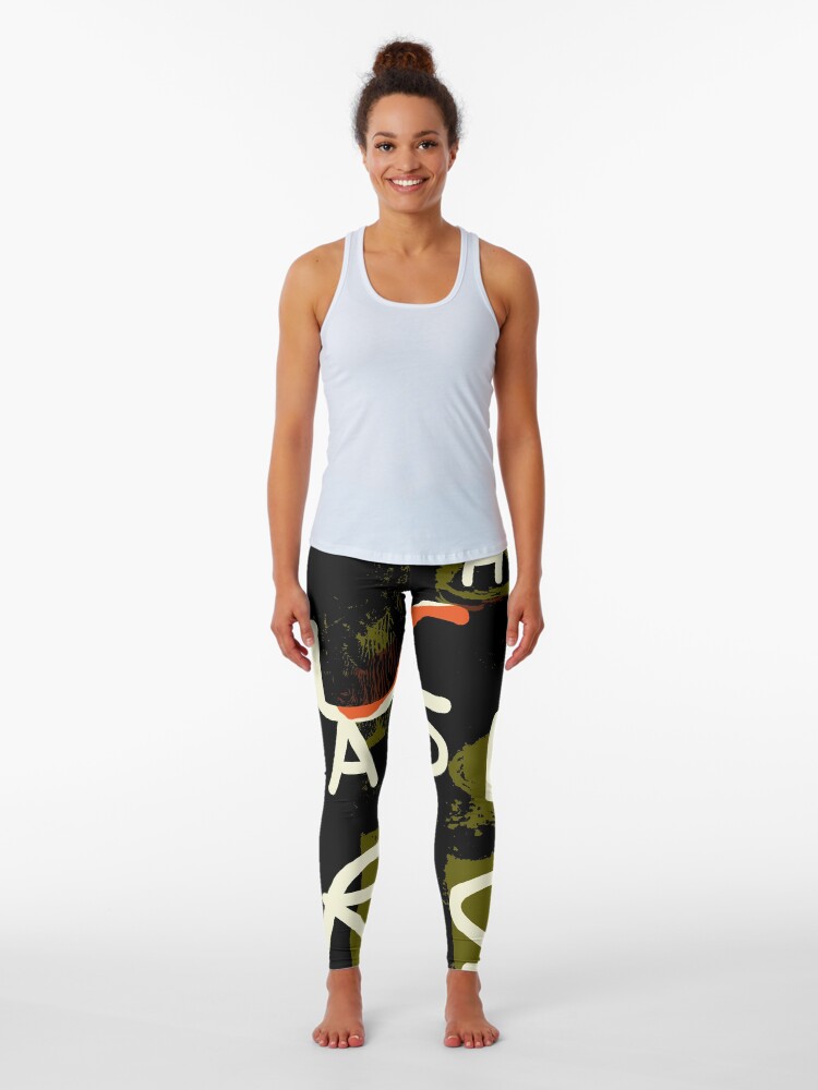 Thumbnail 1 of 5, Leggings, WHAT THE **** MAUDIT CRISSE No14 designed and sold by Linda Vachon.