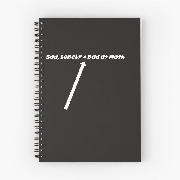 Item preview, sad lonely and bad at math designed and sold by YoussefProMax.