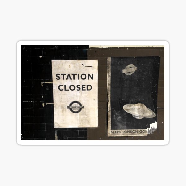 Aldwych abandoned London Underground Tube station Sticker