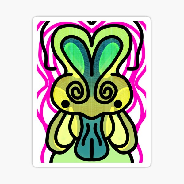 Item preview, Abstract Silly Bunny designed and sold by ArtByIntentKitten.