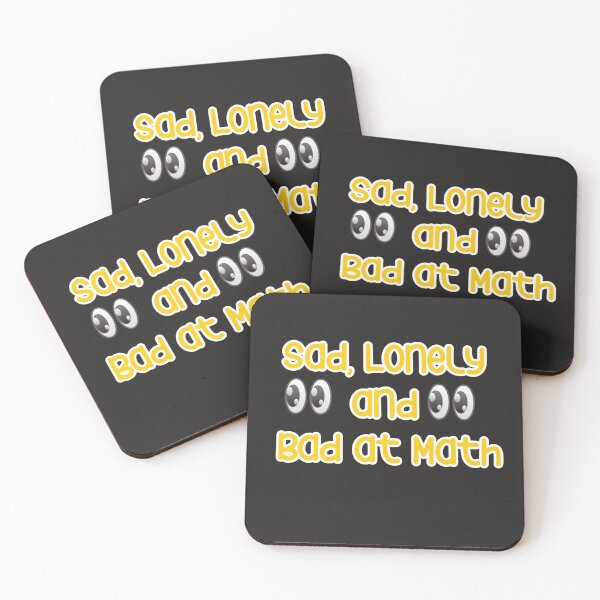 Item preview, sad lonely and bad at math designed and sold by YoussefProMax.