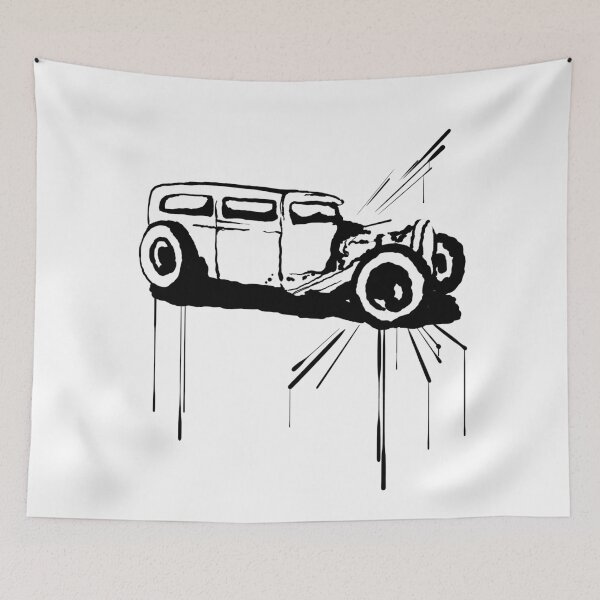 Item preview, Splatter Hot Rod (black) designed and sold by RobertBell.