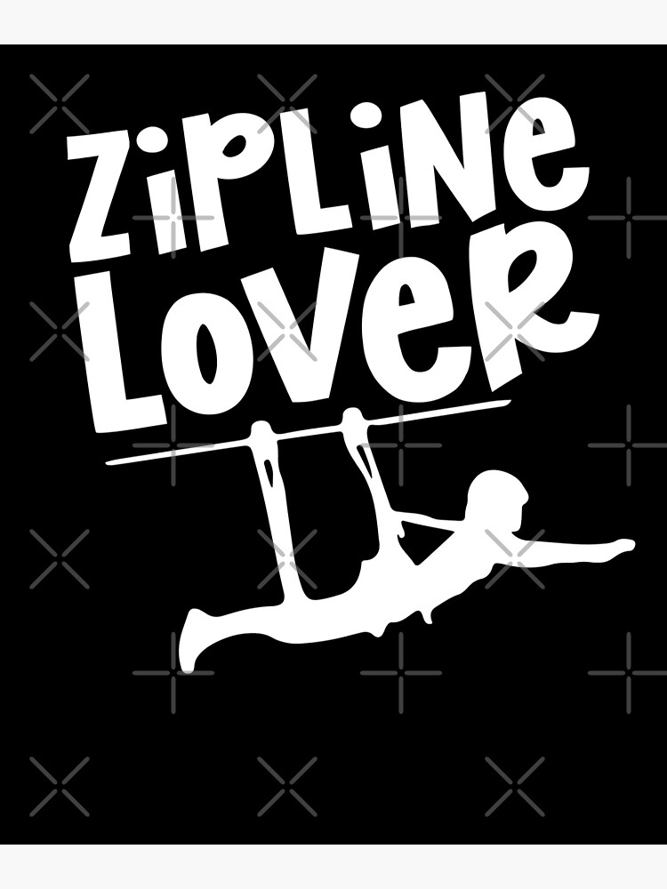 Ziplining Lover Sayings Sports Zipline Hobby Premium Matte Vertical