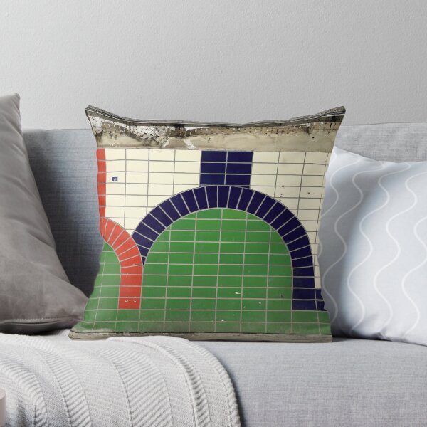 Aldwych abandoned London Underground Tube station Throw Pillow