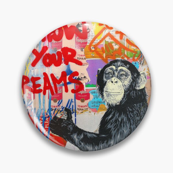 Item preview, Banksy Monkey Follow Your Dreams designed and sold by SharpWallArts.