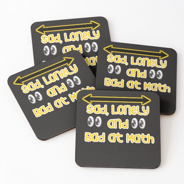 Item preview, Very funny - sad lonely and bad at math designed and sold by YoussefProMax.