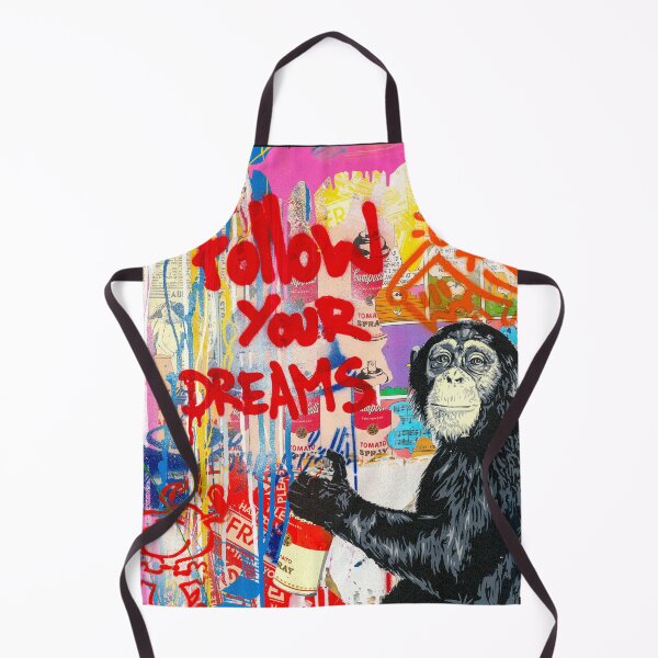 Item preview, Banksy Monkey Follow Your Dreams designed and sold by SharpWallArts.