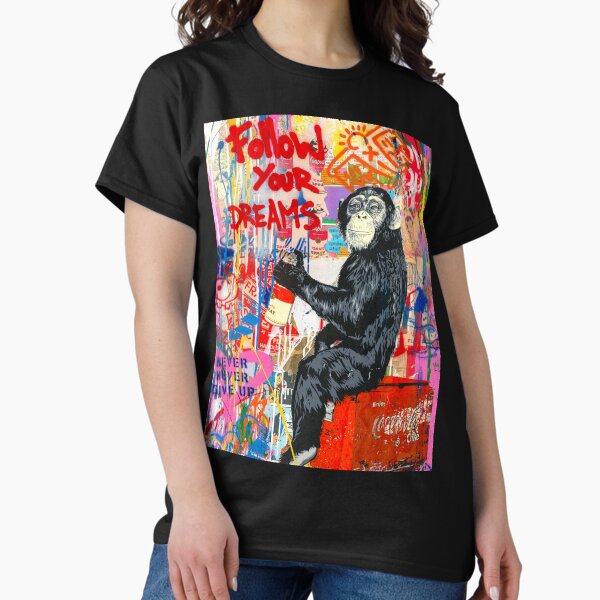 Item preview, Banksy Monkey Follow Your Dreams designed and sold by SharpWallArts.