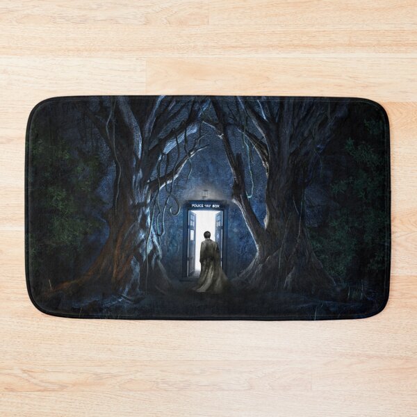 Item preview, Blue Phone Box In Dense Forest designed and sold by Alabasta.