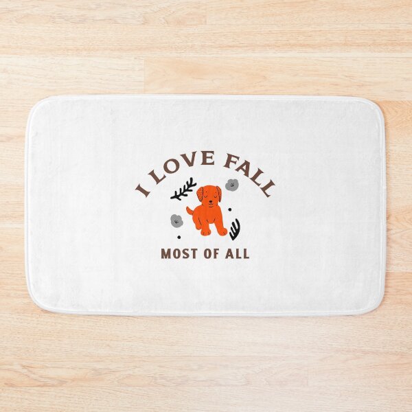 Item preview, I Love Fall Most of All Autumn Dog designed and sold by LoveofDog.