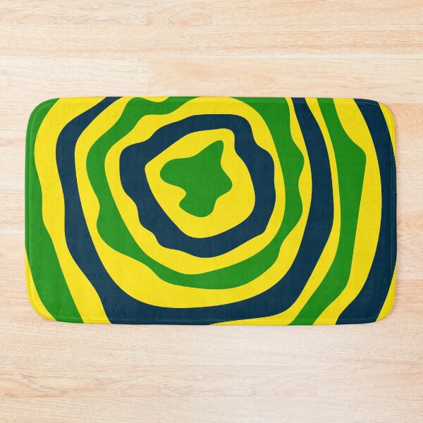 Item preview, Blue, Green and Yellow Spiral Retro Pattern designed and sold by TheMerchPeddler.