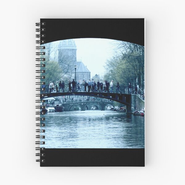 Item preview, Amsterdam city view of canals bridge and buildings  designed and sold by marghe41.