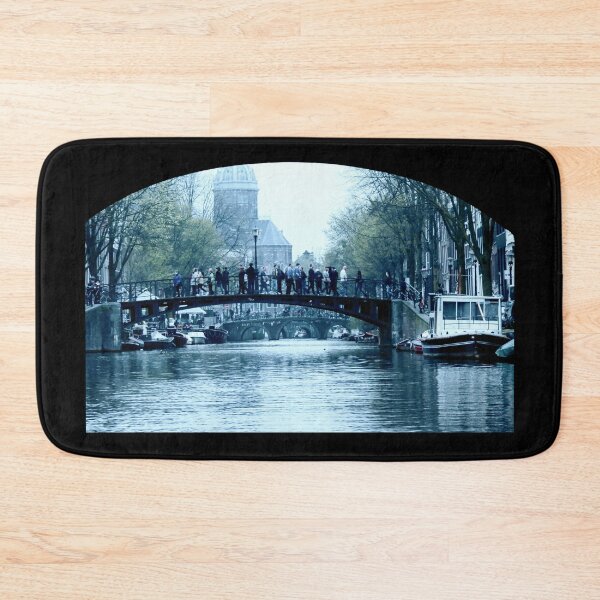 Item preview, Amsterdam city view of canals bridge and buildings  designed and sold by marghe41.