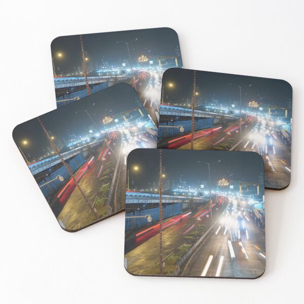Item preview, Marine Drive the Queen's necklace on the 75th Independence Day of India, modern art, wall art, print, personalised gifts, custom printed gifts designed and sold by CameraDesign.