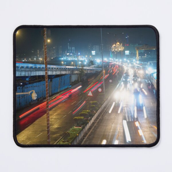 Item preview, Marine Drive the Queen's necklace on the 75th Independence Day of India, modern art, wall art, print, personalised gifts, custom printed gifts designed and sold by CameraDesign.