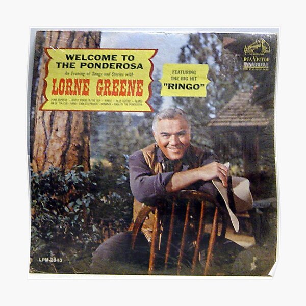 "Lorne Greene, To The Ponderosa, TV ,Western, LP,Ringo,Bonanza