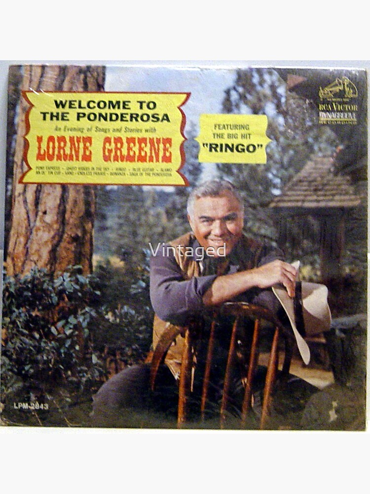 "Lorne Greene, To The Ponderosa, TV ,Western, LP,Ringo,Bonanza