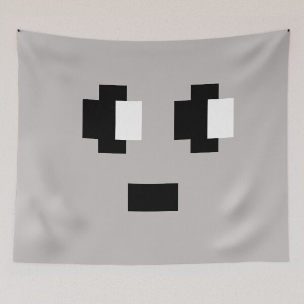 Item preview, 90s Oversized Pixel Ghost Face designed and sold by Schka.