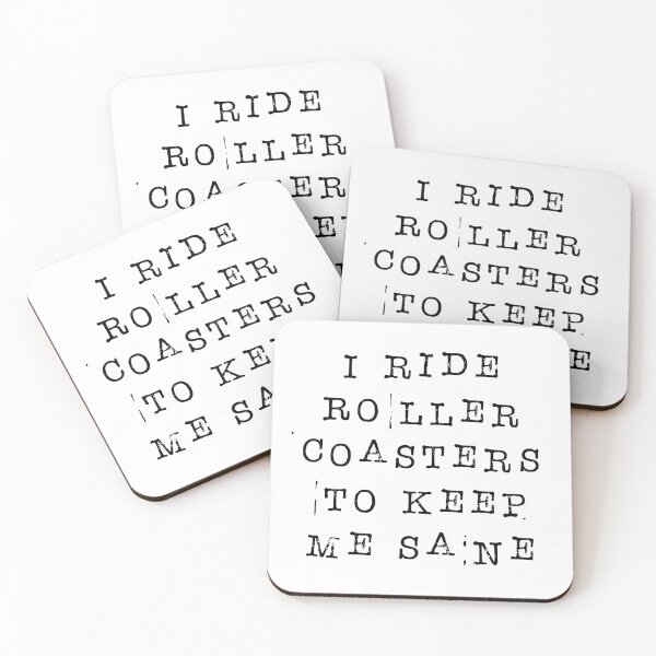 Item preview, I Ride Roller Coasters To Keep Me Sane - Funny Roller Coaster Enthusiast designed and sold by emmjott.
