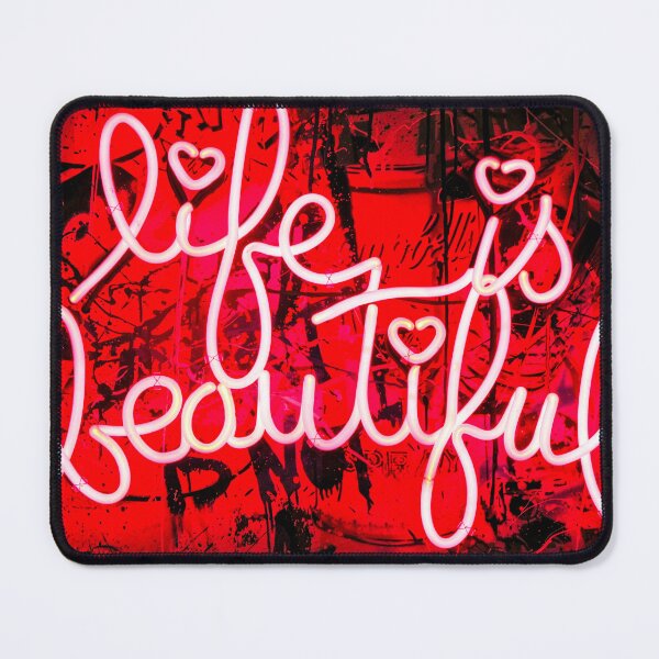 Item preview, Banksy Life Is Beautiful Neon Style designed and sold by SharpWallArts.