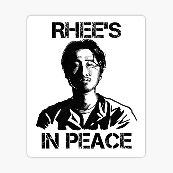 Glenn Rhee: Rhee's In Peace Sticker