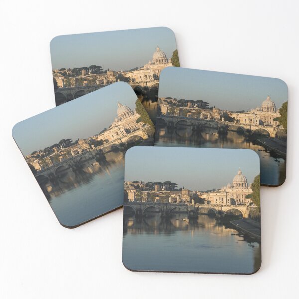 Item preview, Rome - Iconic View of Saint Peter's Basilica Reflecting in Tiber River designed and sold by Georgia Mizuleva.