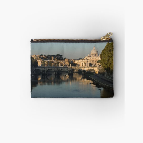 Item preview, Rome - Iconic View of Saint Peter's Basilica Reflecting in Tiber River designed and sold by Georgia Mizuleva.