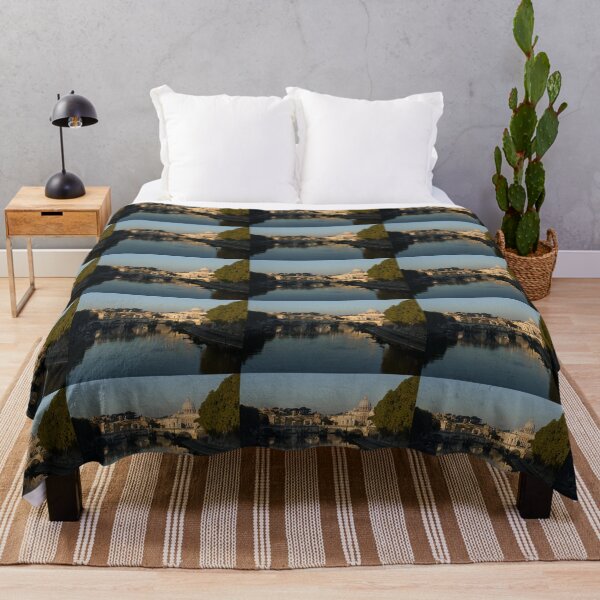 Item preview, Rome - Iconic View of Saint Peter's Basilica Reflecting in Tiber River designed and sold by Georgia Mizuleva.